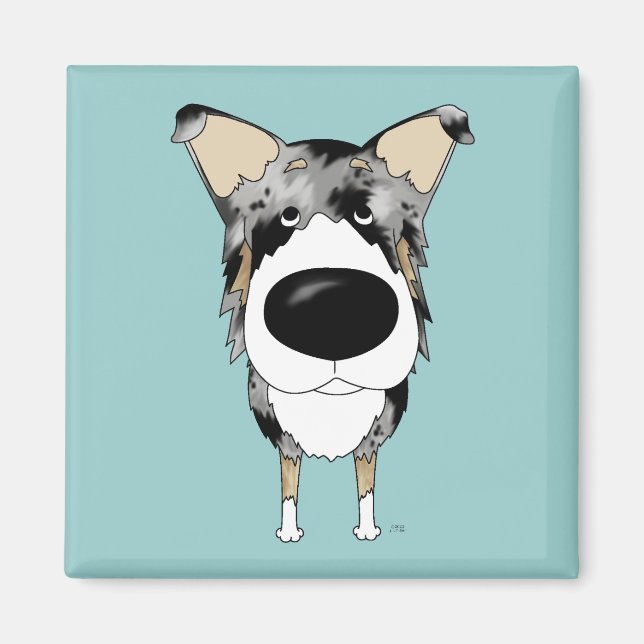 Imã Big Nose Smooth Collie (Frente)