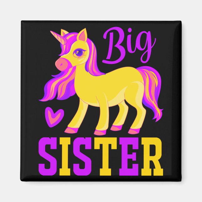 Imã Big Sister Magical Unicorn (Frente)