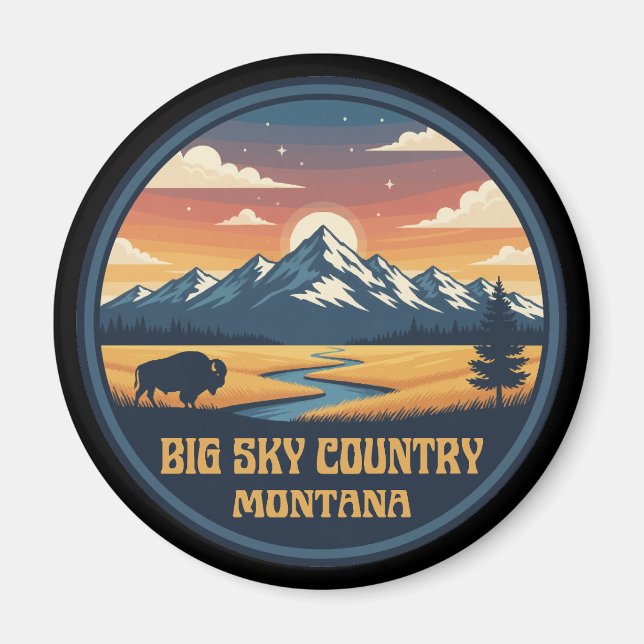 Imã Big Sky Country Montana (Frente)