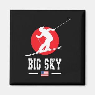 Imã Big Sky Usa Ski Resort Rocky Montanhas Americanas