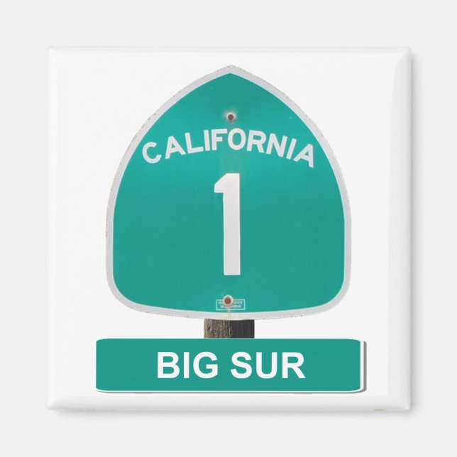 Imã Big Sur, Califórnia Highway 1 Magnet (Frente)