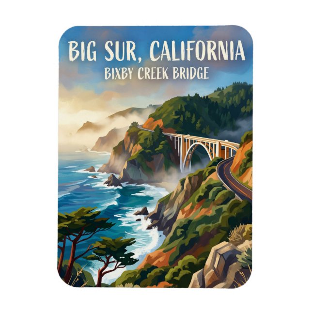 Ímã Big Sur EUA (Vertical)