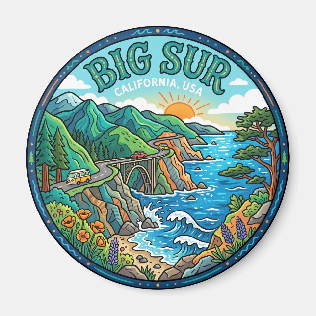 Imã Big Sur EUA (Frente)