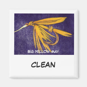 Imã "Big Yellow May" Dish Washer Status Magnet