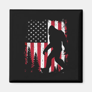 Imã Bigfoot 4 de Julho Bandeira Americana Patriótica K
