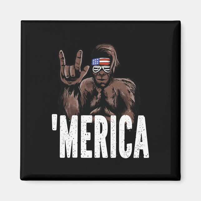 Imã Bigfoot 4° De Julho De Ondas Do Dia Da Independênc (Frente)