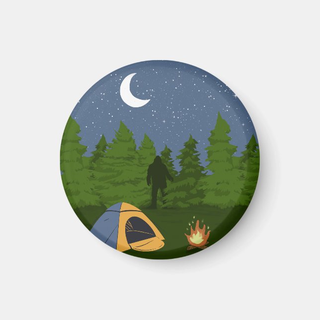 Imã BigFoot Acampando  (Frente)