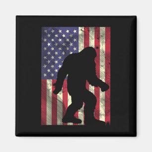 Imã Bigfoot Americano Flag Memorial Day Sasquatch Pa