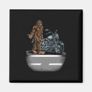 Imã Bigfoot Andando Em Uma Bicicleta De Moto Tentando