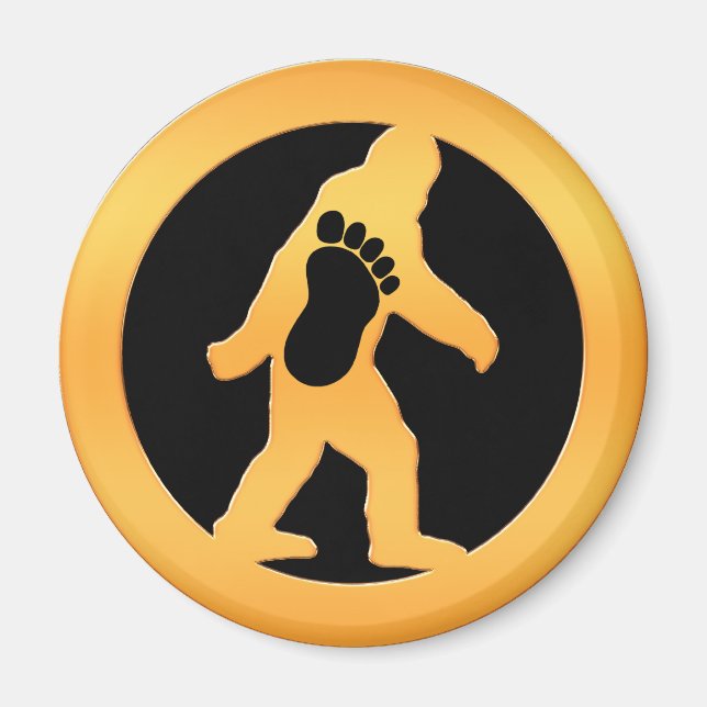 Imã Bigfoot Dourado (Frente)