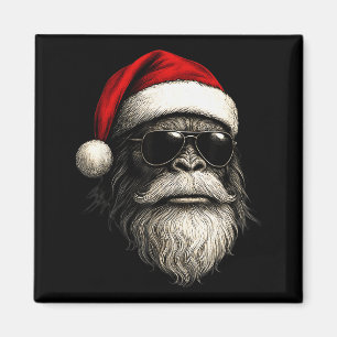Imã Bigfoot Face Óculos de Sol Papai Noel Natal Xmas D