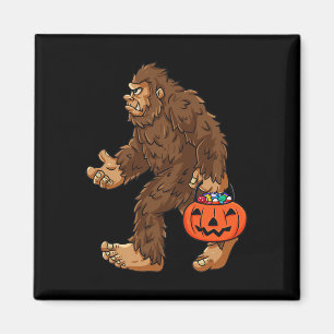 Imã Bigfoot Jack O Lanterna Diversão Halloween Boys Sa