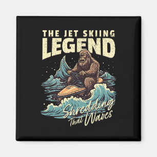 Imã Bigfoot Jet Ski embarcação Sasquatch Jet Skiing 