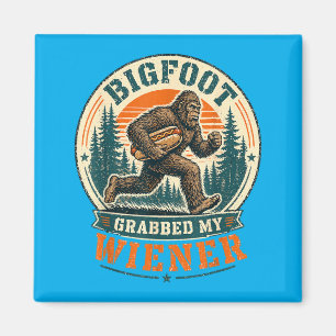 Imã Bigfoot Pegou Wiener Cachorro-Quente Engraçado Pun
