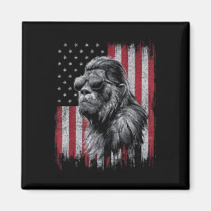 Imã Bigfoot Sasquatch 4 De Julho Patriótico Dos Eua In