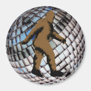 Imã Bigfoot Sasquatch na bola do disco