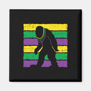 Imã Bigfoot Sasquatts Miçangas Purple Green Yellow Fun