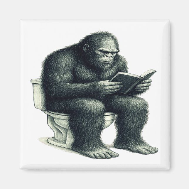 Imã Bigfoot Toilet  (Frente)