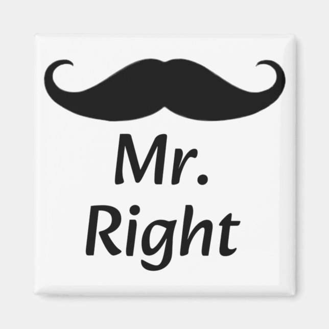 Imã Bigode do Sr. Certo Casal Divertido Correspondente (Frente)