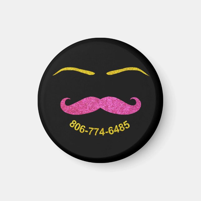 Imã bigode e sobrancelhas - pedido de design personali (Frente)