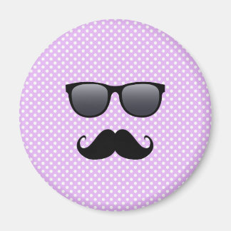 Imã Bigode Negro Engraçado E Óculos
