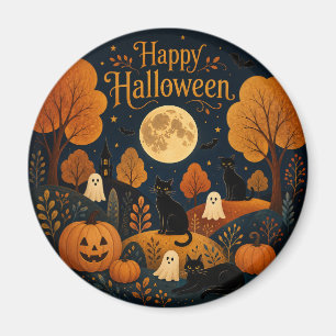 Imã Bigodes e Fantasmas de Halloween ao Luar