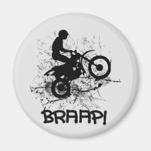 Imã Bikers Motocross Dirt Bikers Splatter Braap!