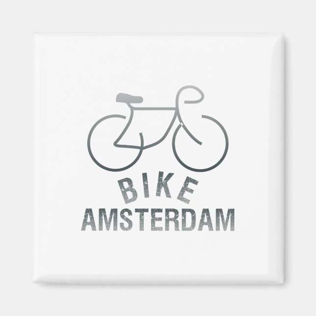 Imã Biking Amsterdam Netherlands Graphic _1  (Frente)
