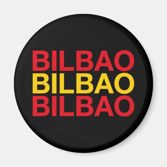 Imã BILBAO - Bandeira espanhola (Frente)