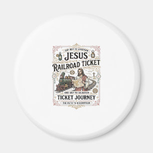 Imã Bilhete de Trem Jesus Jornada Bilhete de Trem Jesu