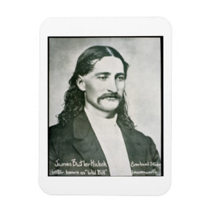 Ímã "Bill selvagem" Hickok (foto de b/w)