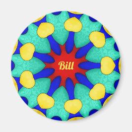 Imã BILL ~ Stark Red Green Yellow ~ Stuning Design