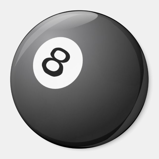 Imã Billiard, 8 Ball, (Frente)