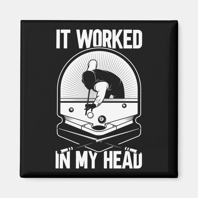 Imã Billiard 8 Ball Funcionou meu Piscina (Frente)