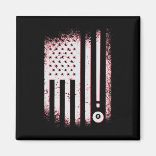 Imã Billiard American Flag Usa Piscina Jogadores E Bil