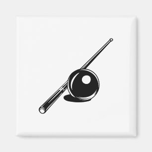 Imã Billiard Ball And Cue Stick Sketch Carom Billiards
