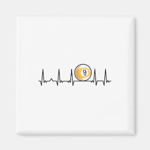 Imã Billiard Heartbeat Piscina Chalk Billiard Pla
