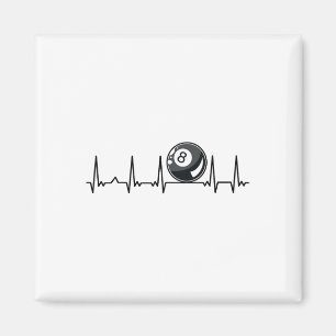 Imã Billiard Heartbeat Piscina Chalk Billiard Pla