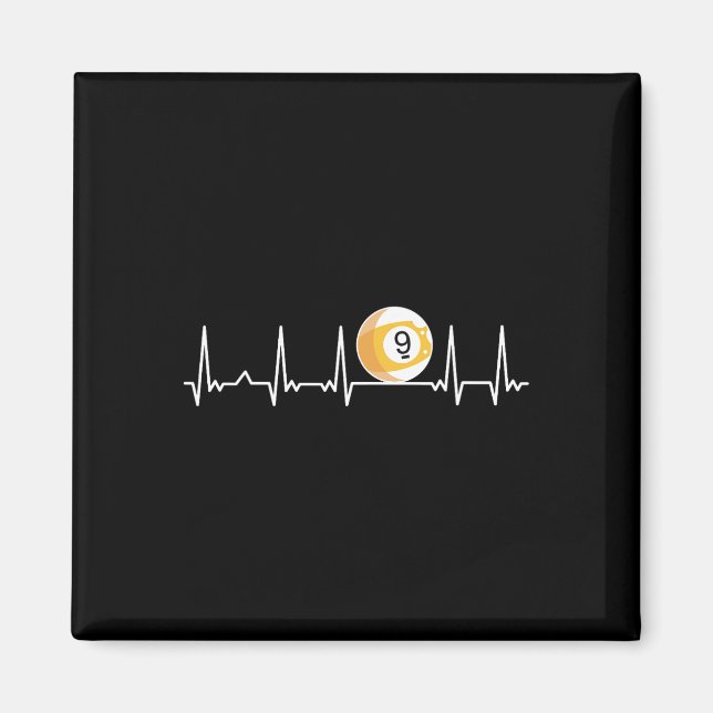 Imã Billiard Heartbeat Piscina Chalk Billiard Pla (Frente)