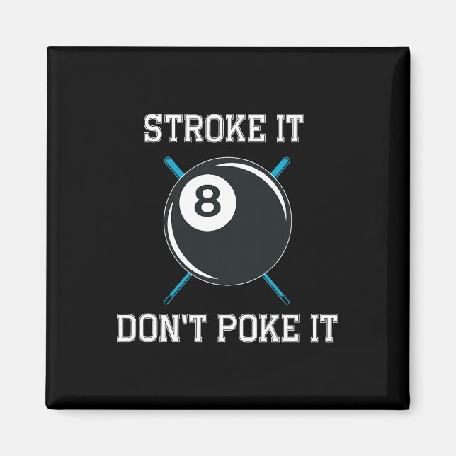 Imã Billiard Piscina Snooker Player Engraçado Não (Frente)