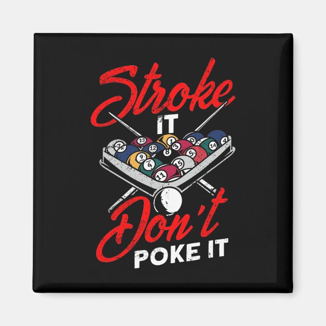 Imã Billiard Piscina Snooker Player Engraçado Não (Frente)