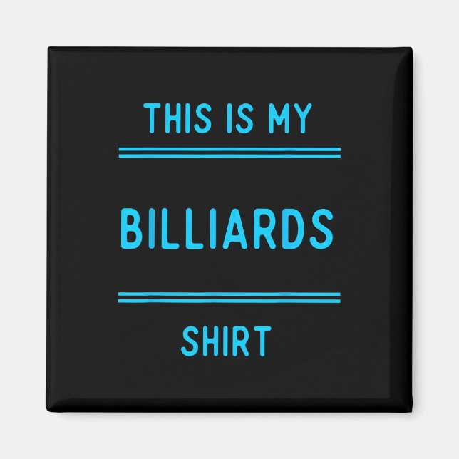 Imã Billiard Team T Shirts Gifts. Jogadores E Ventilad (Frente)