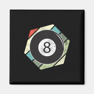 Imã Billiards 8 Ball Retro Love For Sport Billiard
