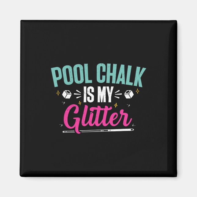 Imã Billiards Chalk Engraçado Piscina Mestre Billiard (Frente)