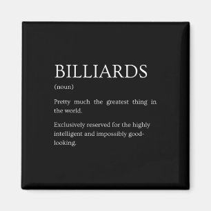 Imã Billiards Definition - Engraçado Sarcástico Billia