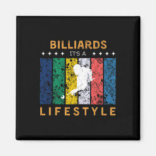 Imã Billiards É Um Jogador De Piscina Engraçado No Est