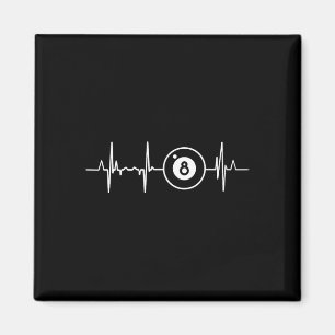 Imã Billiards Heartbeat 8 Ball Heartline Piscina Billa