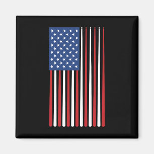 Imã Billiards Player Usa American Flag Stick Cue