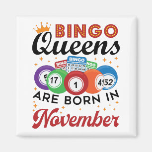 Imã Bingo Aniversário Mulheres Novembro