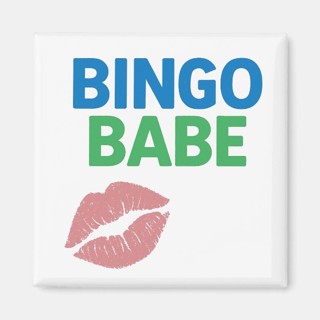 Imã Bingo Babe Bonito e Confidente Bingo Lover (Frente)